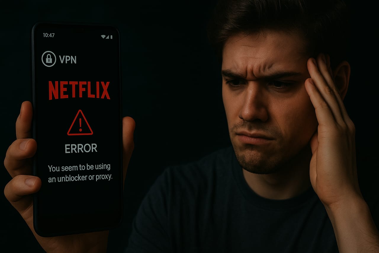 after connecting VPN netflix can not work