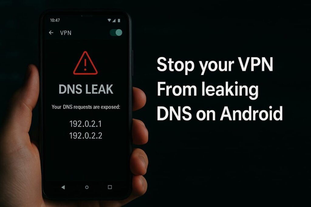 notification Stop your VPN leaking DNS on android