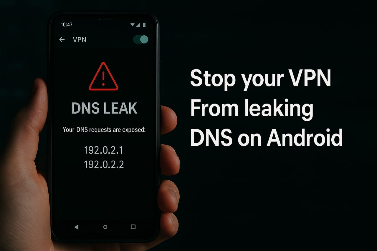 notification Stop your VPN leaking DNS on android