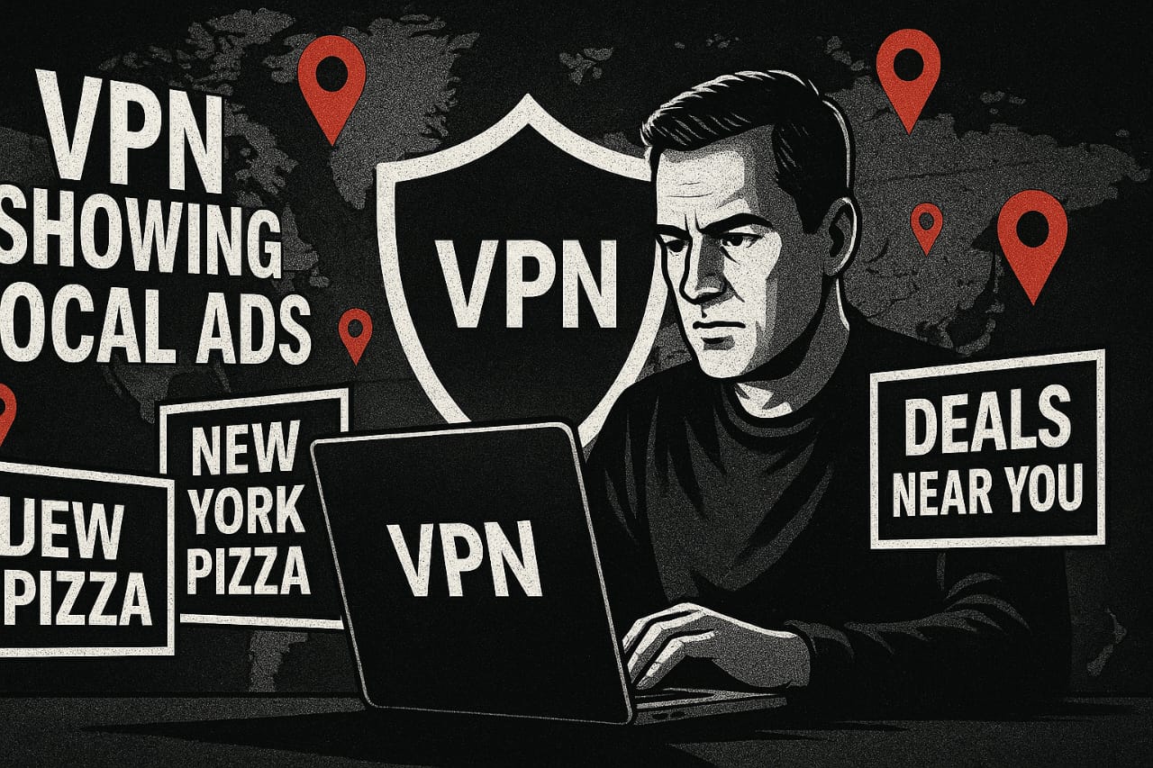 VPN showing local ads